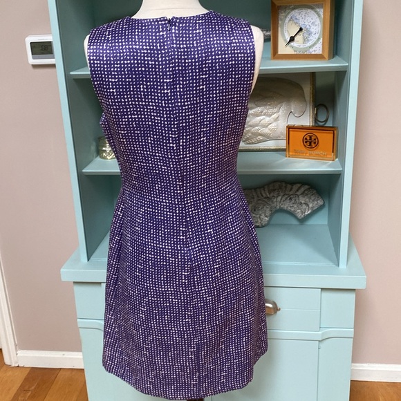 Tory Burch Sleeveless Dress with Silver Logo Details and Side Pockets - Size 6 - Picture 4 of 13